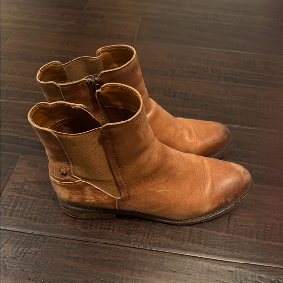 Franco sarto cognac leather Chelsea boots size 10 ankle booties - Picture 7 of 7